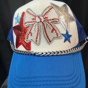 Baseball baddie trucker hat